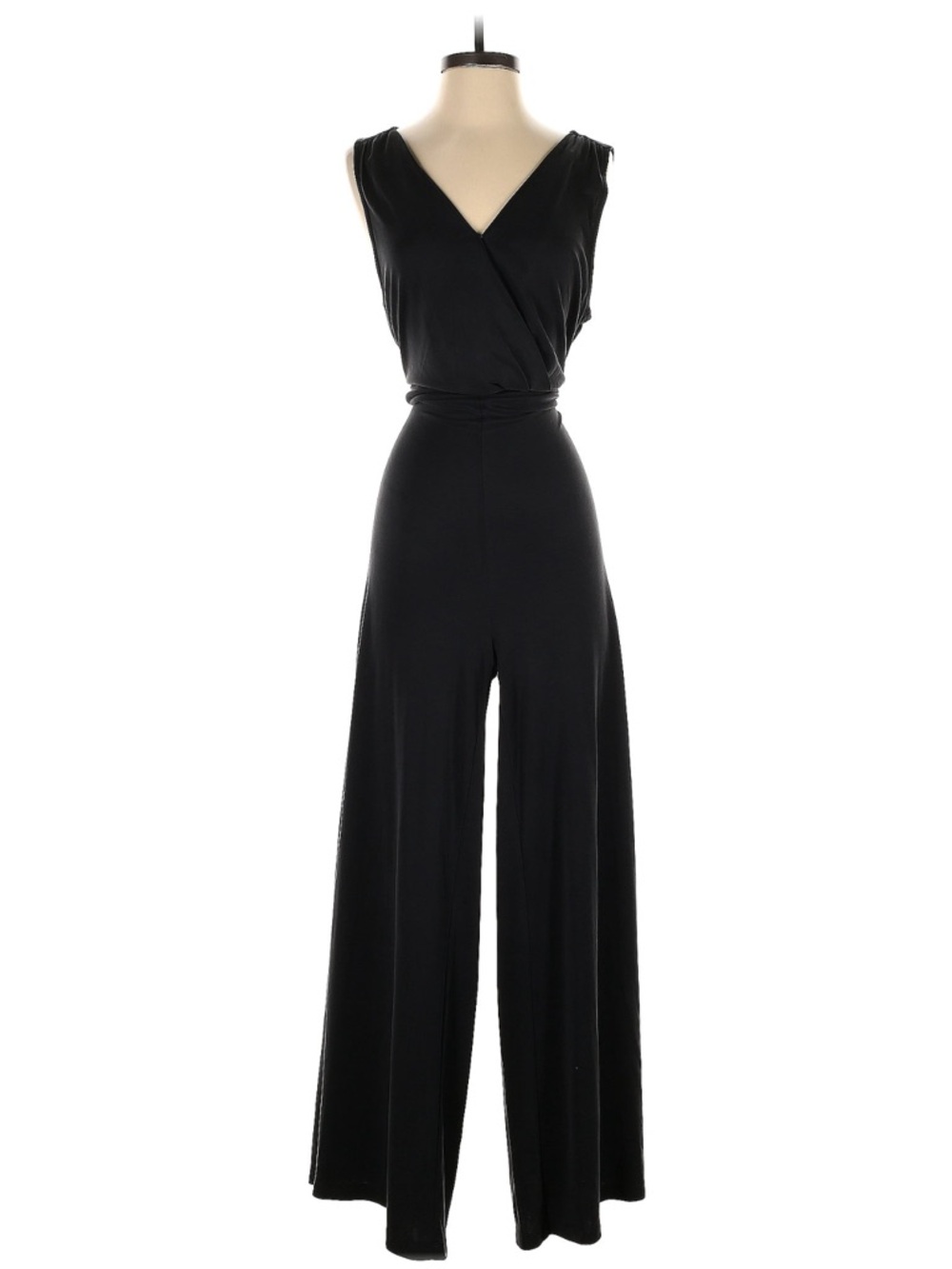 Sigrid Olsen Black Sleeveless Jumpsuit